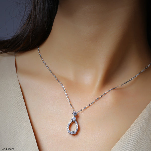 1 Carat Pearluxe Curve pendants 14K White Gold