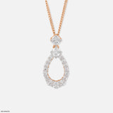 1 Carat Pearluxe Curve pendants 18K Yellow Gold