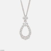 1 Carat Pearluxe Curve pendants 9K White Gold