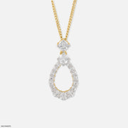 1 Carat Pearluxe Curve pendants 9K Yellow Gold