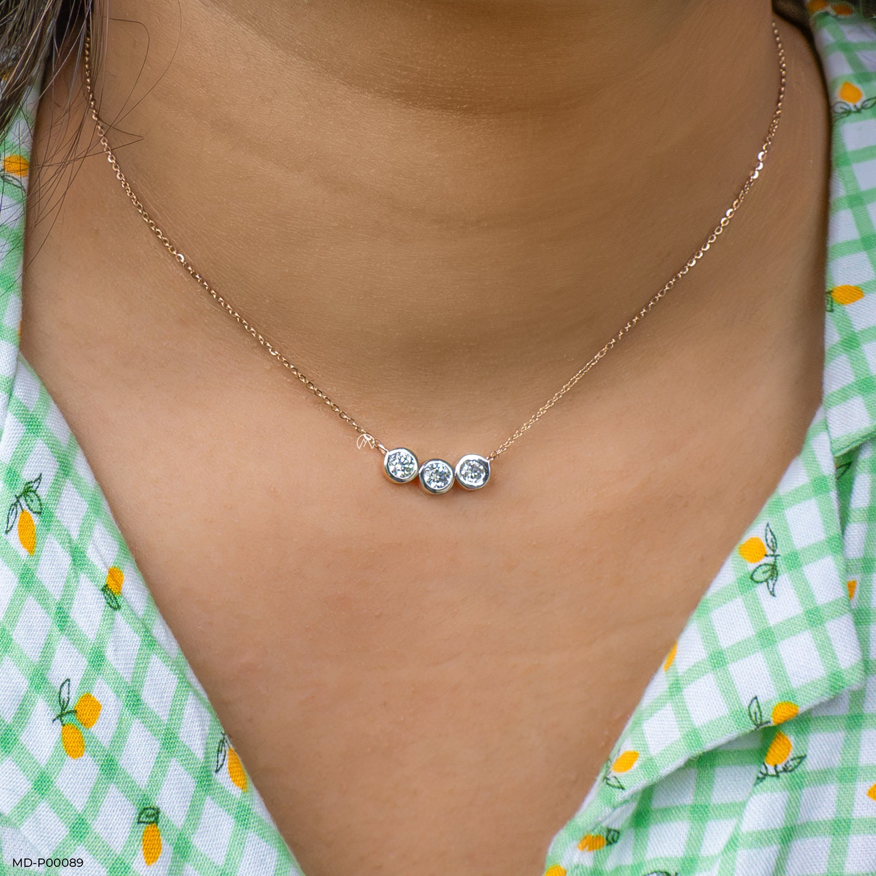 Aurora Diamond Pendant 18K Yellow Gold