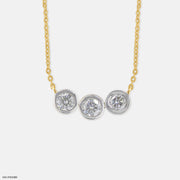 0.75 Carat Trinity Lab Diamond Necklace