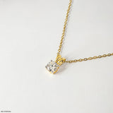 2.15 Carat Solitaire Detachable Lab Diamond Pendant 14K Yellow Gold