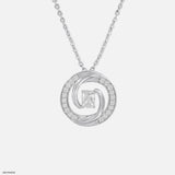 1 Carat Whirl of Love Pendants 14K Rose Gold