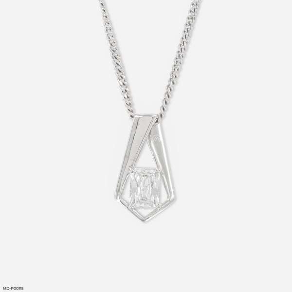 0.5 Carat Prism Elegance Pendants 14K White Gold