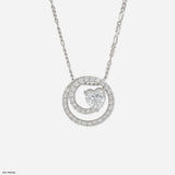 1 Carat Lover’s Spiral Pendants 18K Yellow Gold