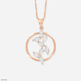 1.5 Carat Celestial Bloom Pendants 18K Rose Gold