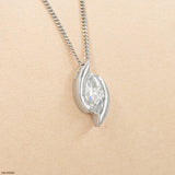 1 Carat Elysian Embrace Pendants 14K Rose Gold