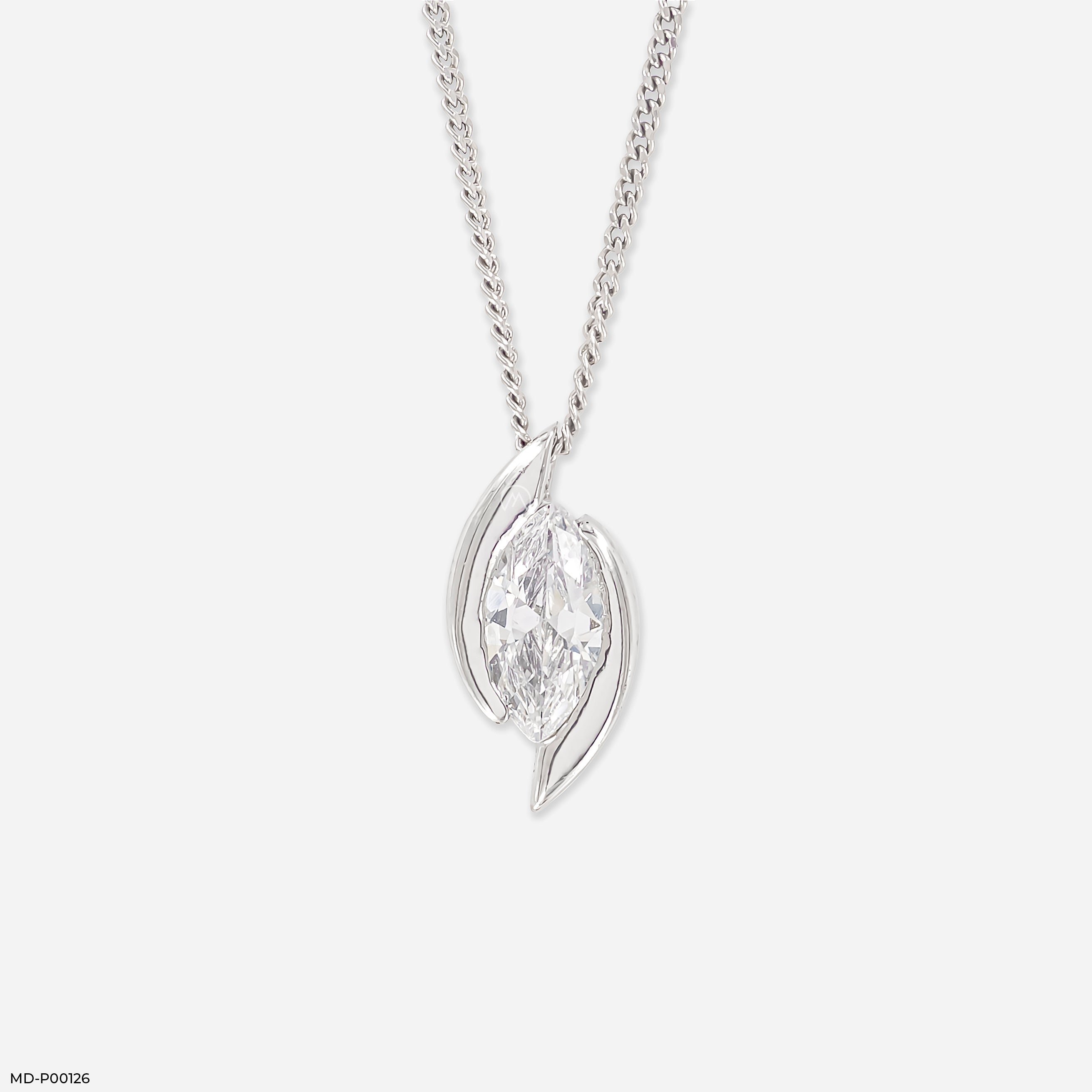 1 Carat Elysian Embrace Pendants 9K White Gold