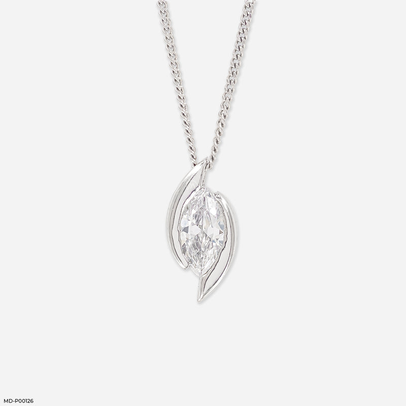 1 Carat Elysian Embrace Pendants 14K Rose Gold