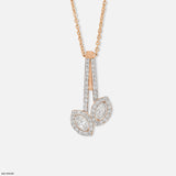 1 Carat Twin Sparkle Pendants Platinum 950