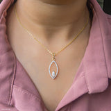 The Terra Marquise Pendant 18K Yellow Gold