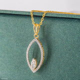 The Terra Marquise Pendant 18K Yellow Gold