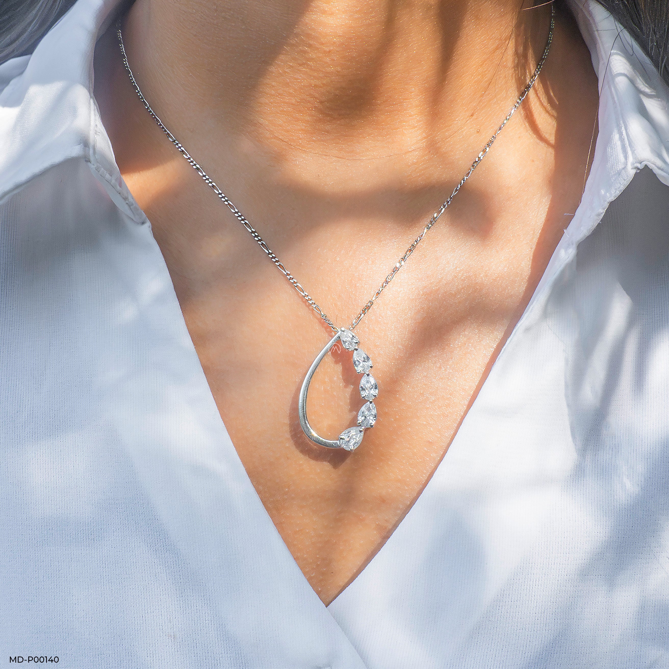 1.5 Carat Pear Path pendants