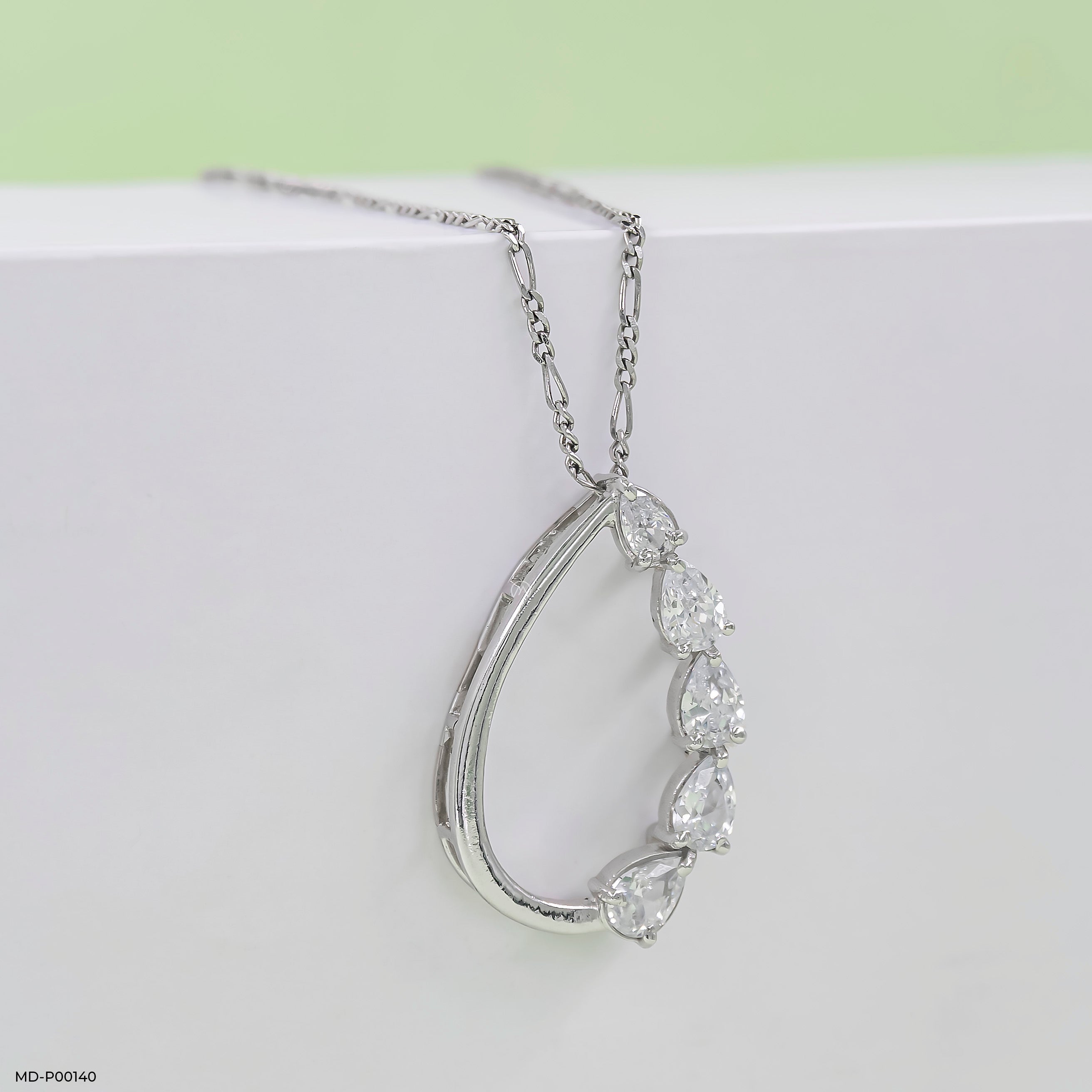 1.5 Carat Pear Path pendants 14K Yellow Gold