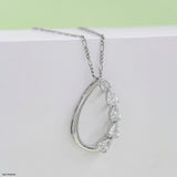 1.5 Carat Pear Path pendants 18K Yellow Gold