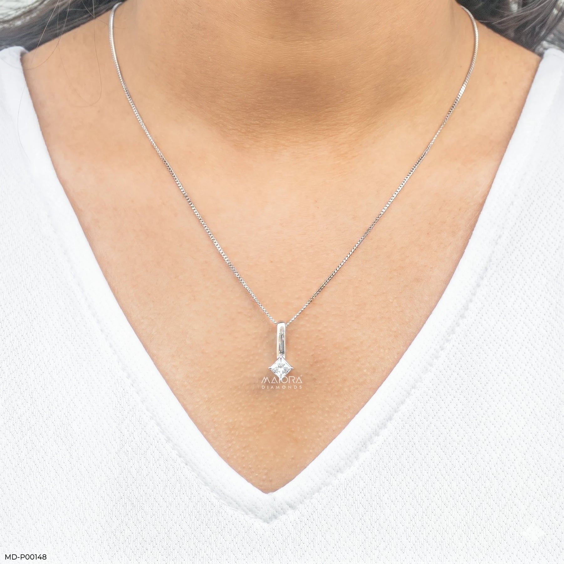 0.50 Carat Mode Pendants Platinum 950