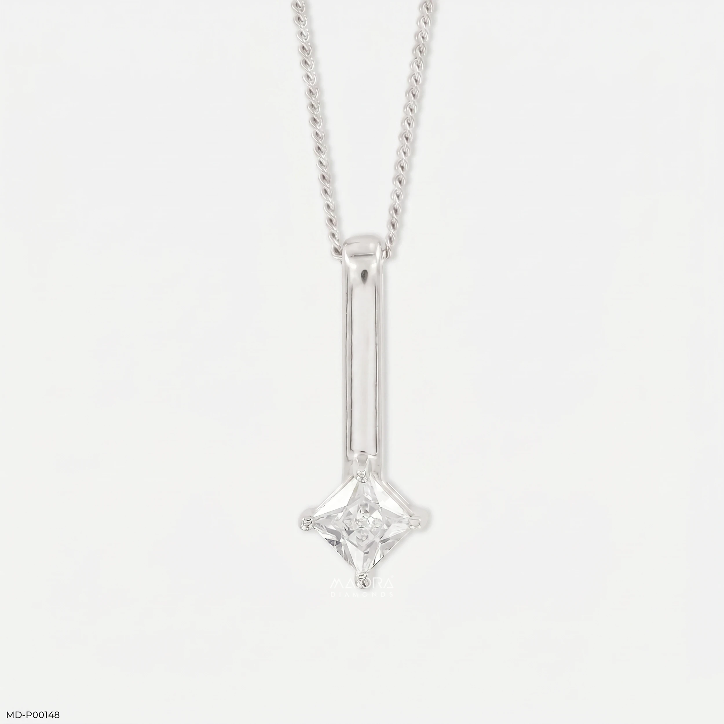 0.50 Carat Mode Pendants 14K Rose Gold