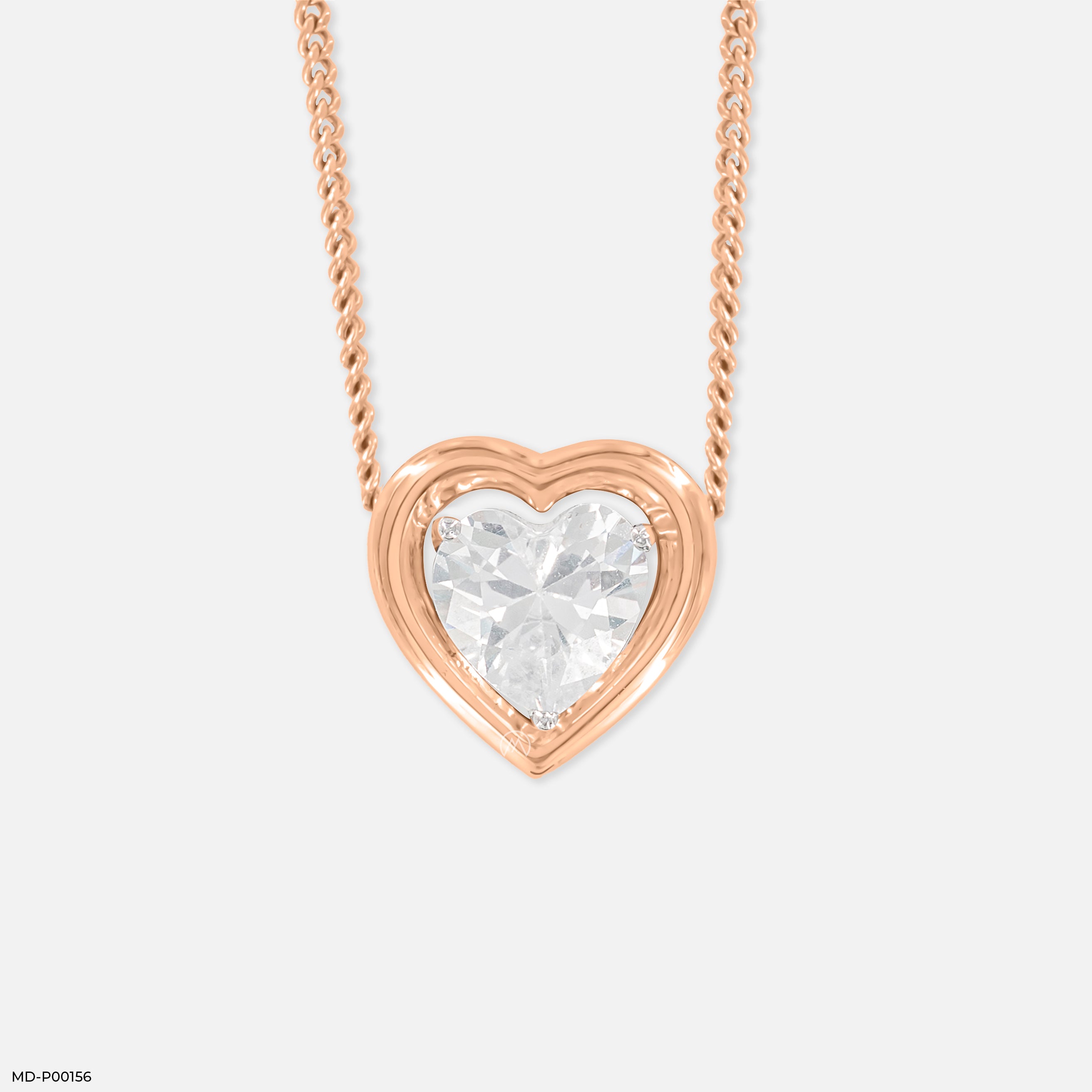 1 Carat Forever Mine Pendants 14K Rose Gold