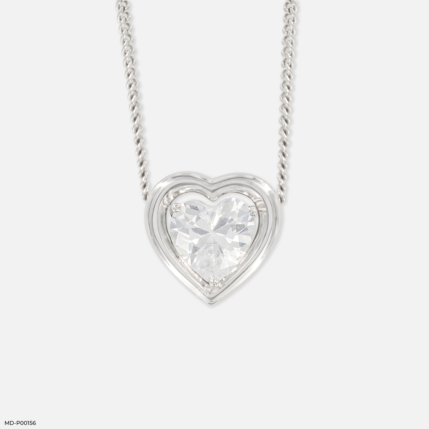 1 Carat Forever Mine Pendants 9K White Gold