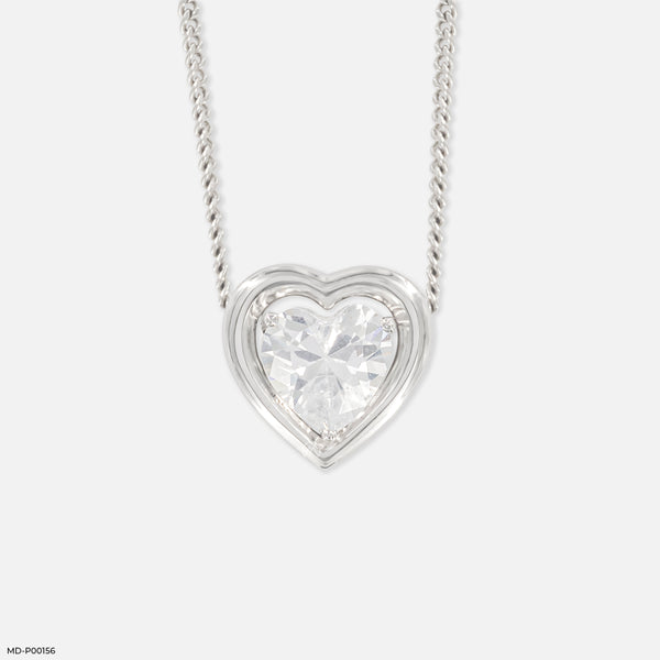 1 Carat Forever Mine Pendants 14K White Gold