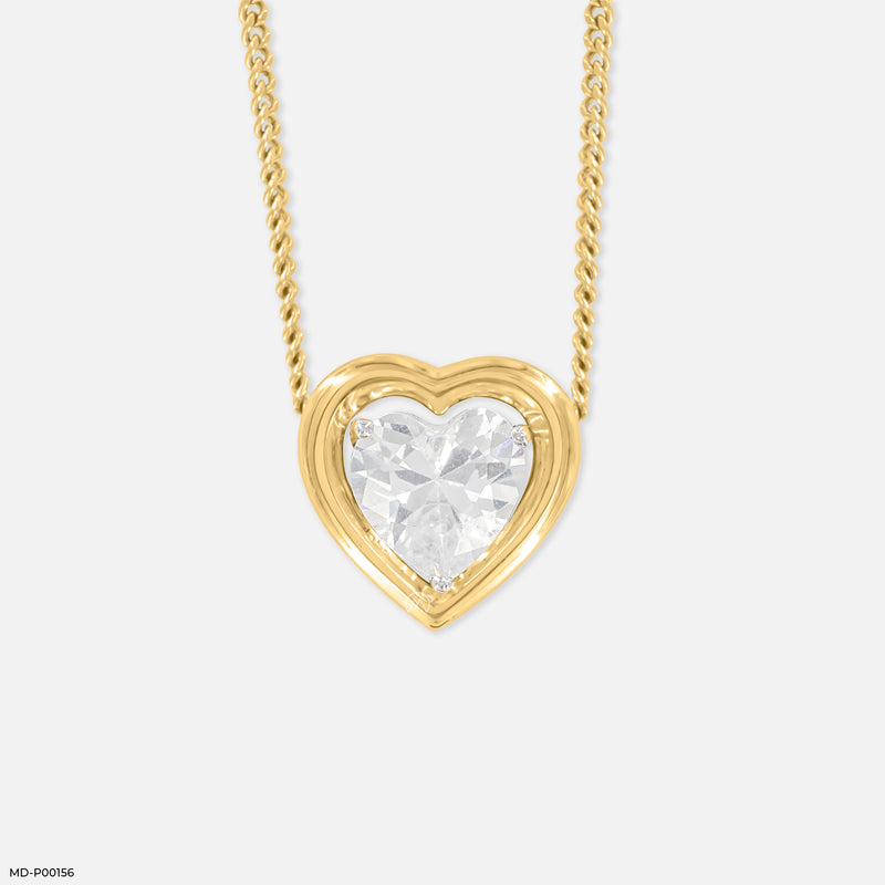 1 Carat Forever Mine Pendants 14K Yellow Gold