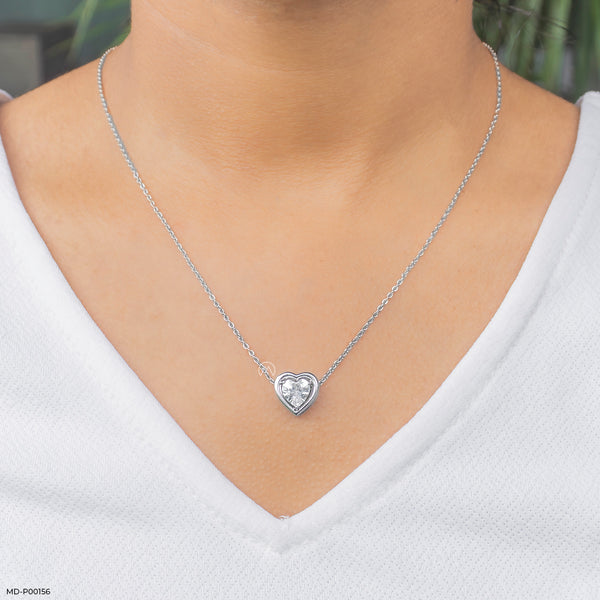 1 Carat Forever Mine Pendants 14K White Gold