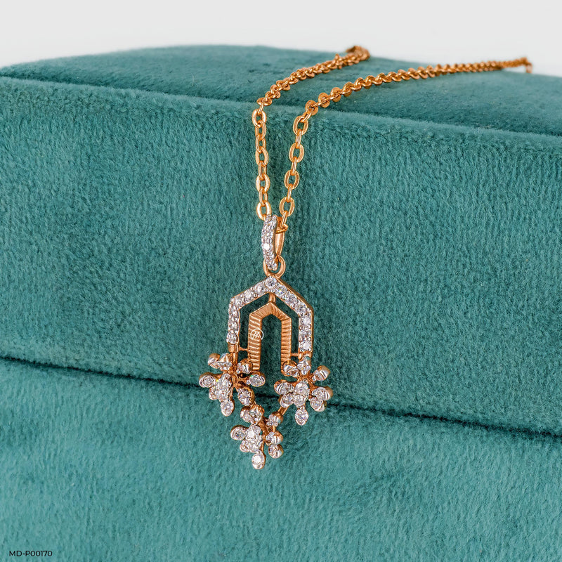 Adorable Diamond Pendant 14K Rose Gold