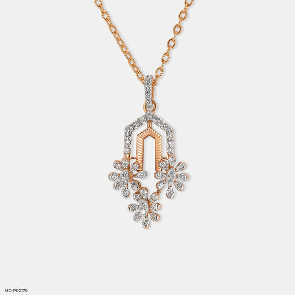 Adorable Diamond Pendant 14K Rose Gold