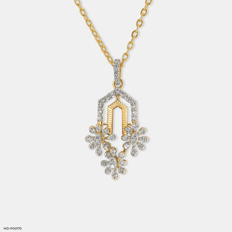 Adorable Diamond Pendant 14K White Gold