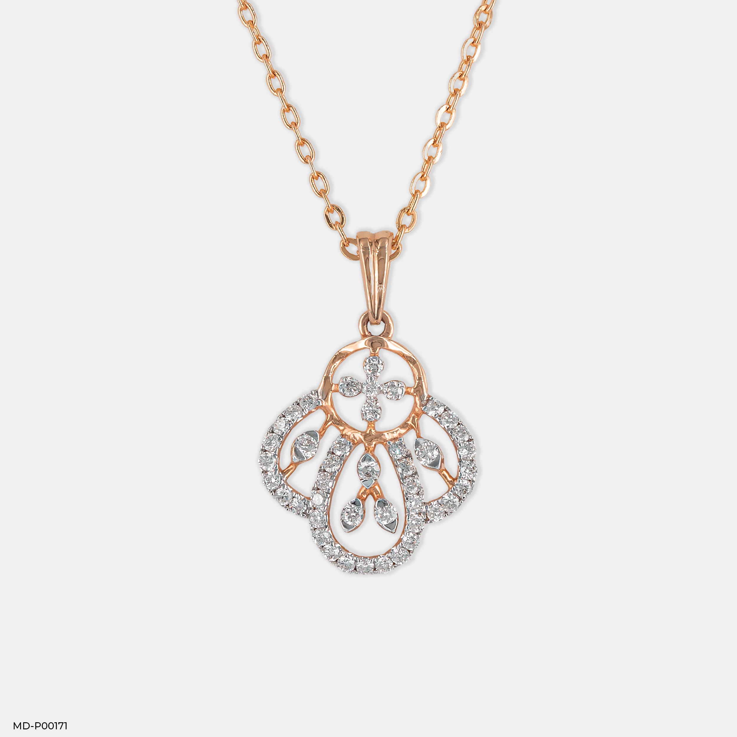 Floriferous Diamond Pendant 18K Rose Gold