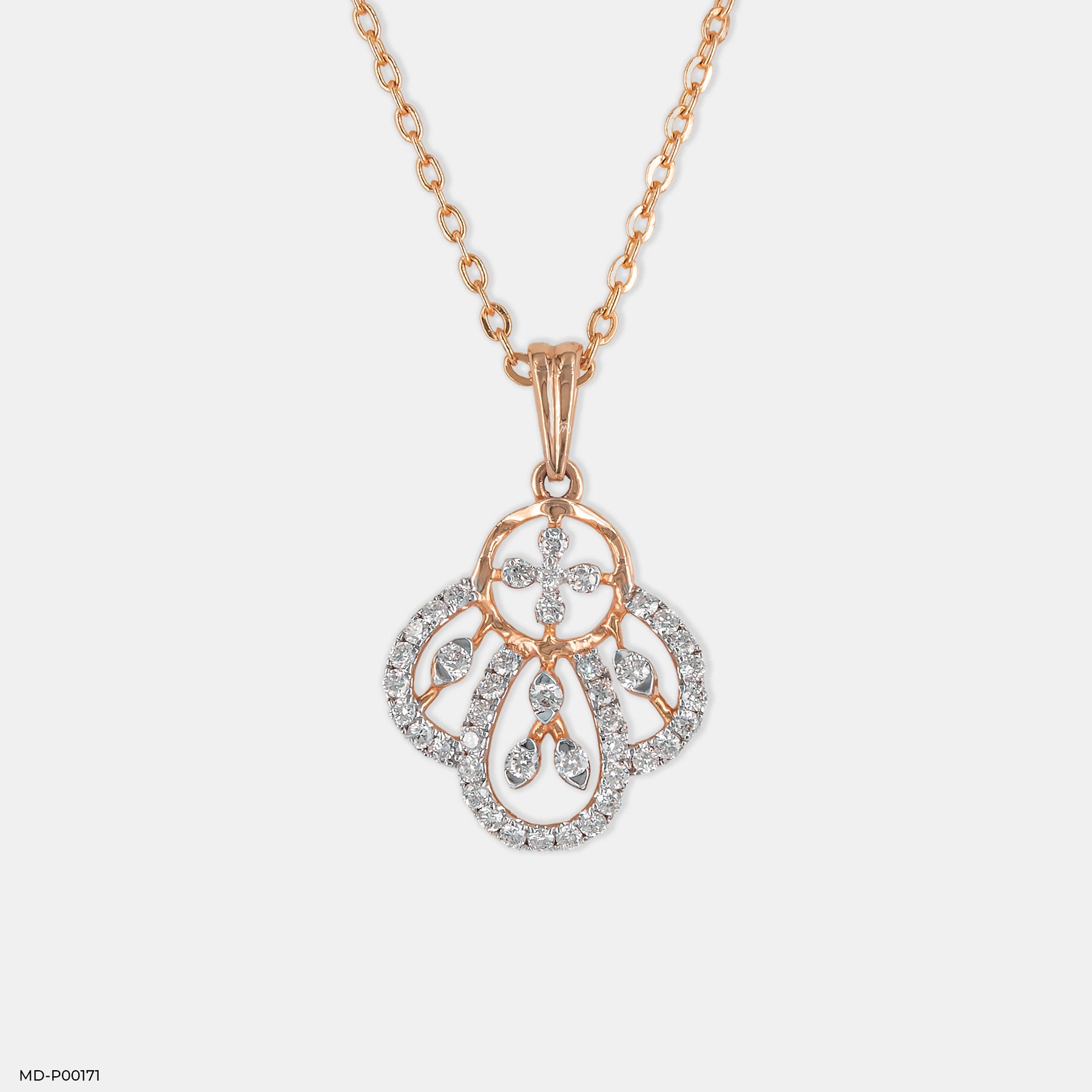 Floriferous Diamond Pendant 14K Rose Gold