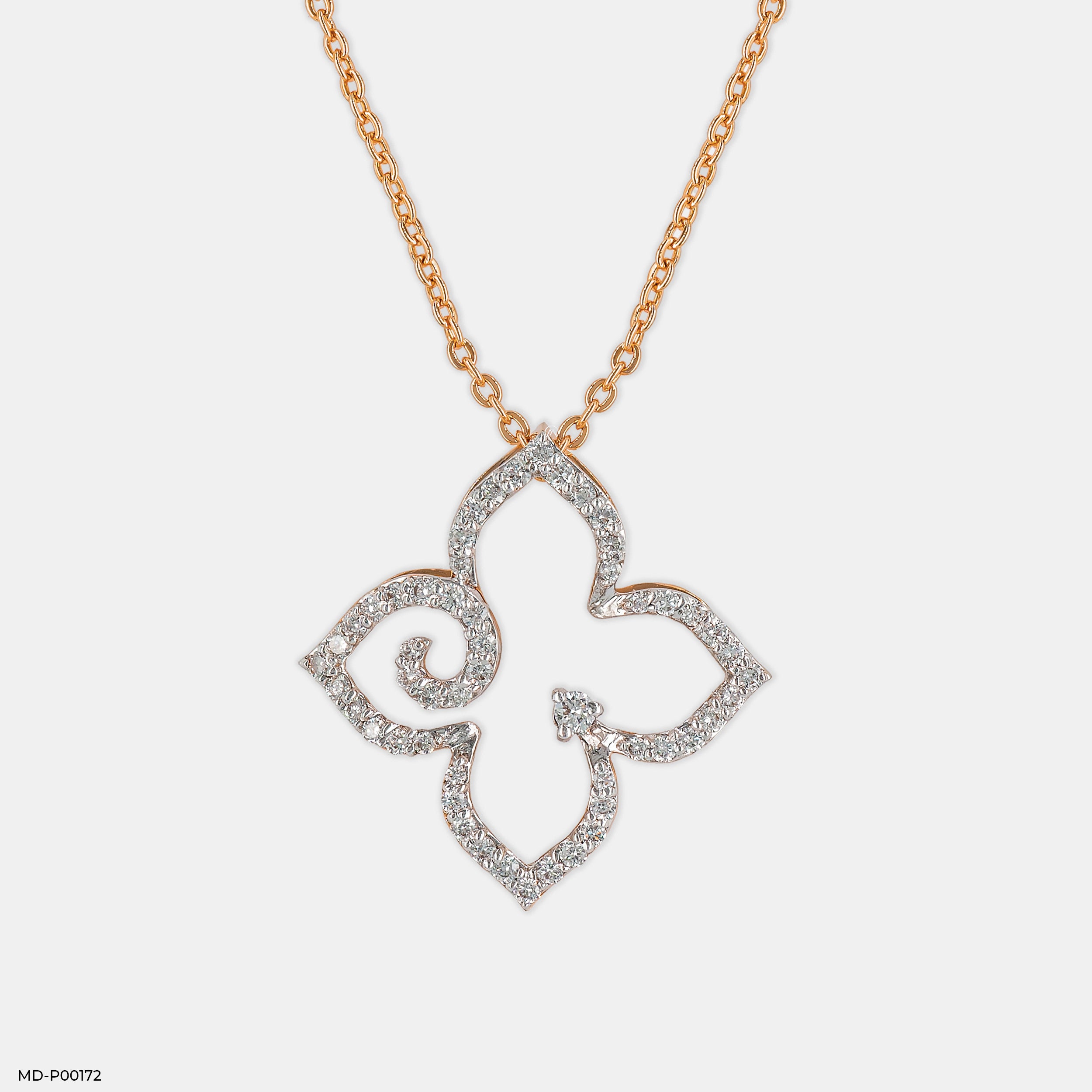 Esme Diamond Pendant 18K Rose Gold