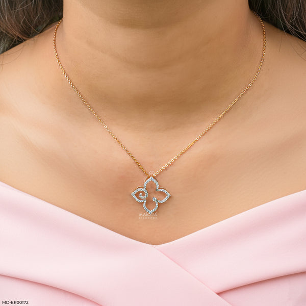 Esme Diamond Pendant 14K Rose Gold