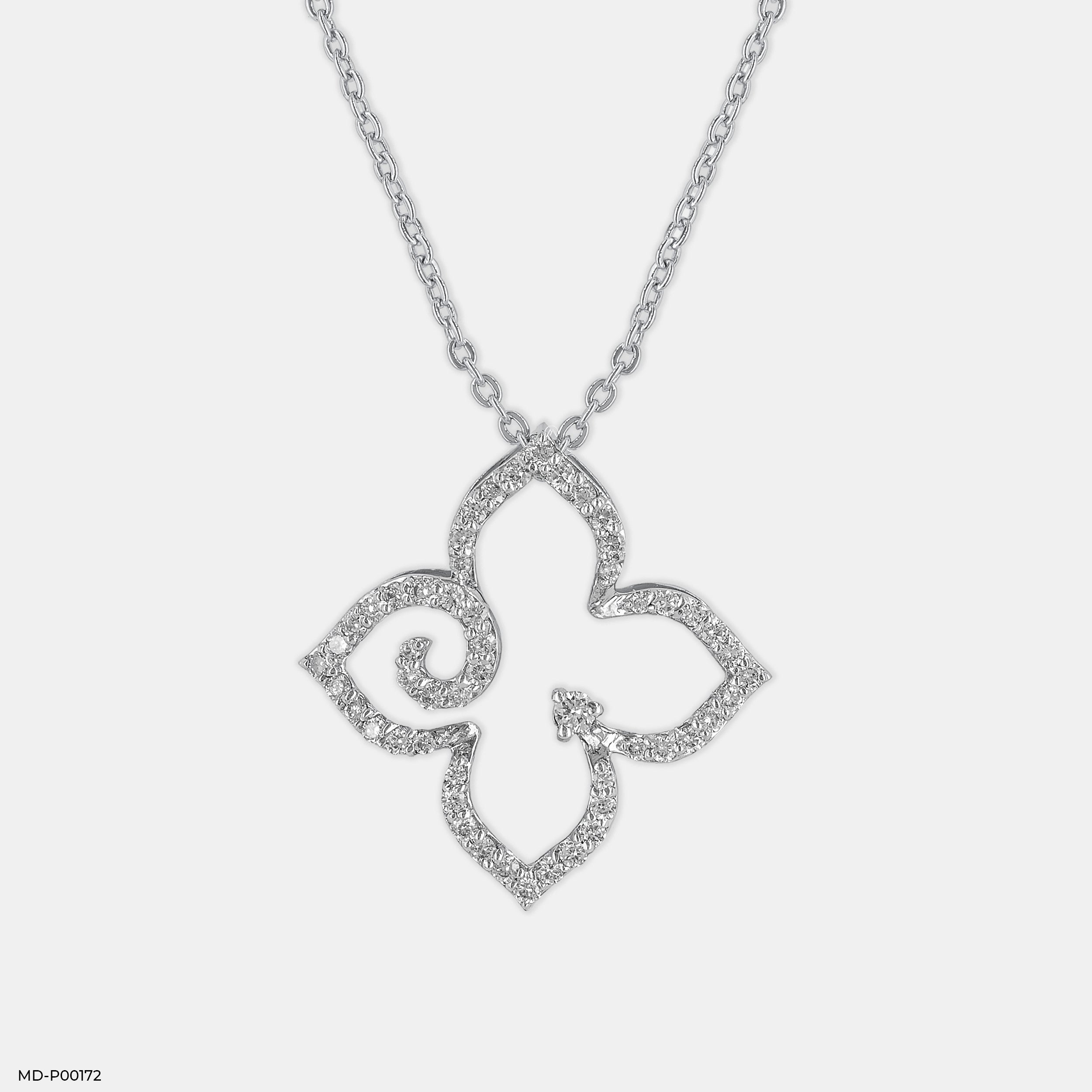 Esme Diamond Pendant 14K White Gold