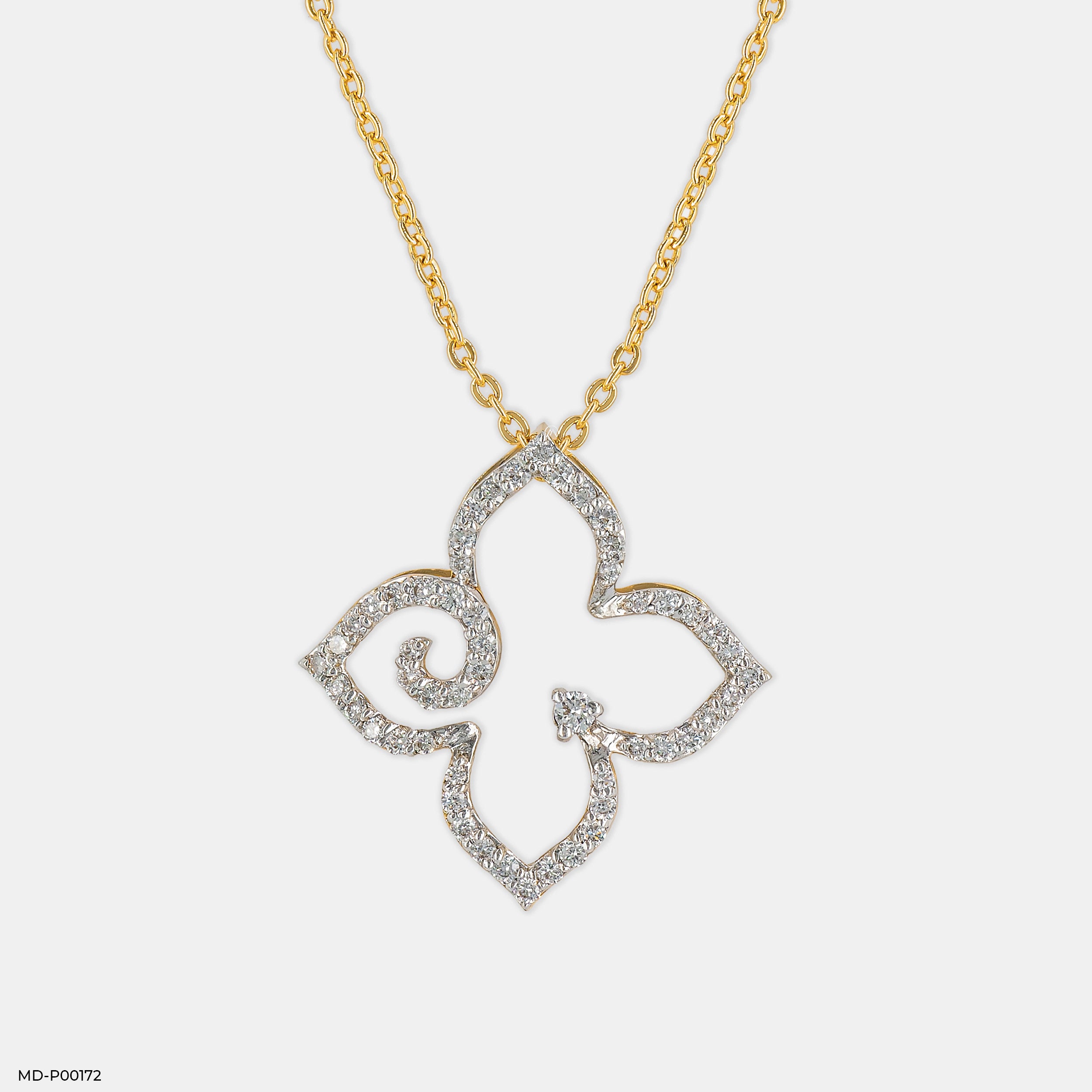 Esme Diamond Pendant 9K Yellow Gold