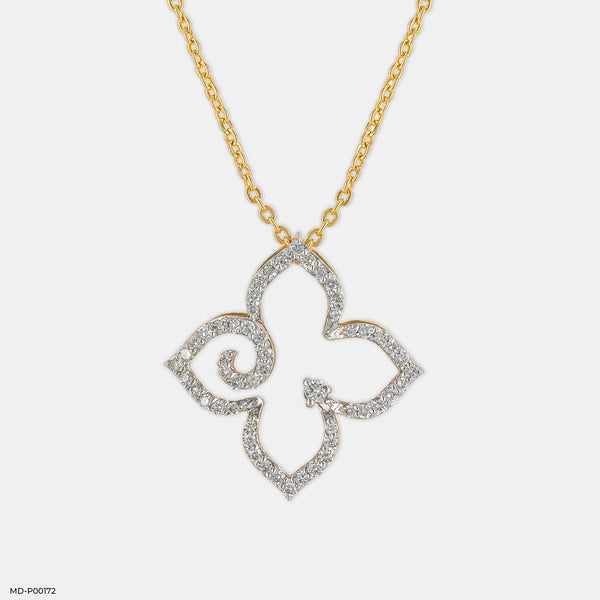 Esme Diamond Pendant 14K Yellow Gold