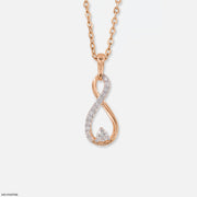 Infinity Essence Pendant 14K Rose Gold