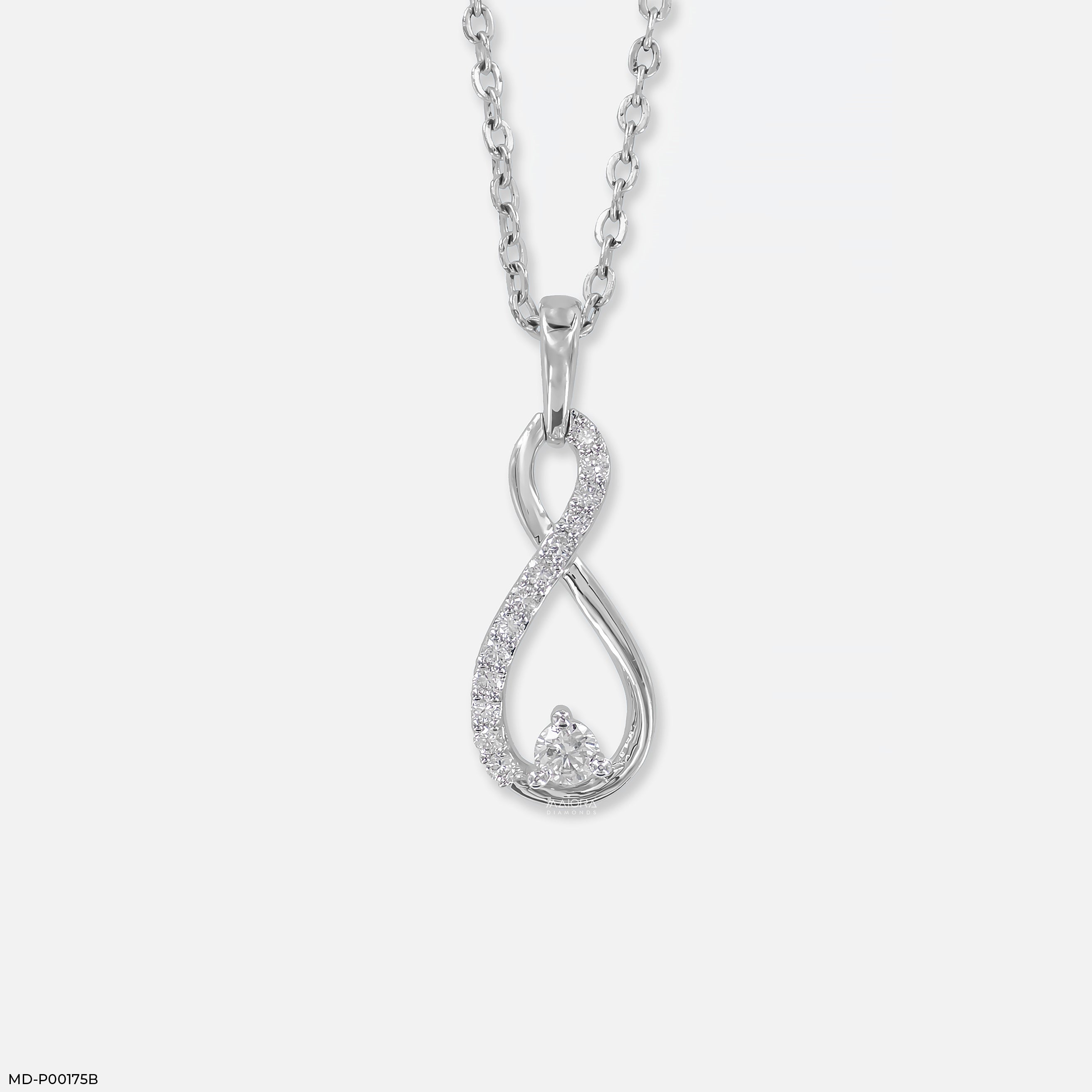 Infinity Essence Pendant 14K Rose Gold