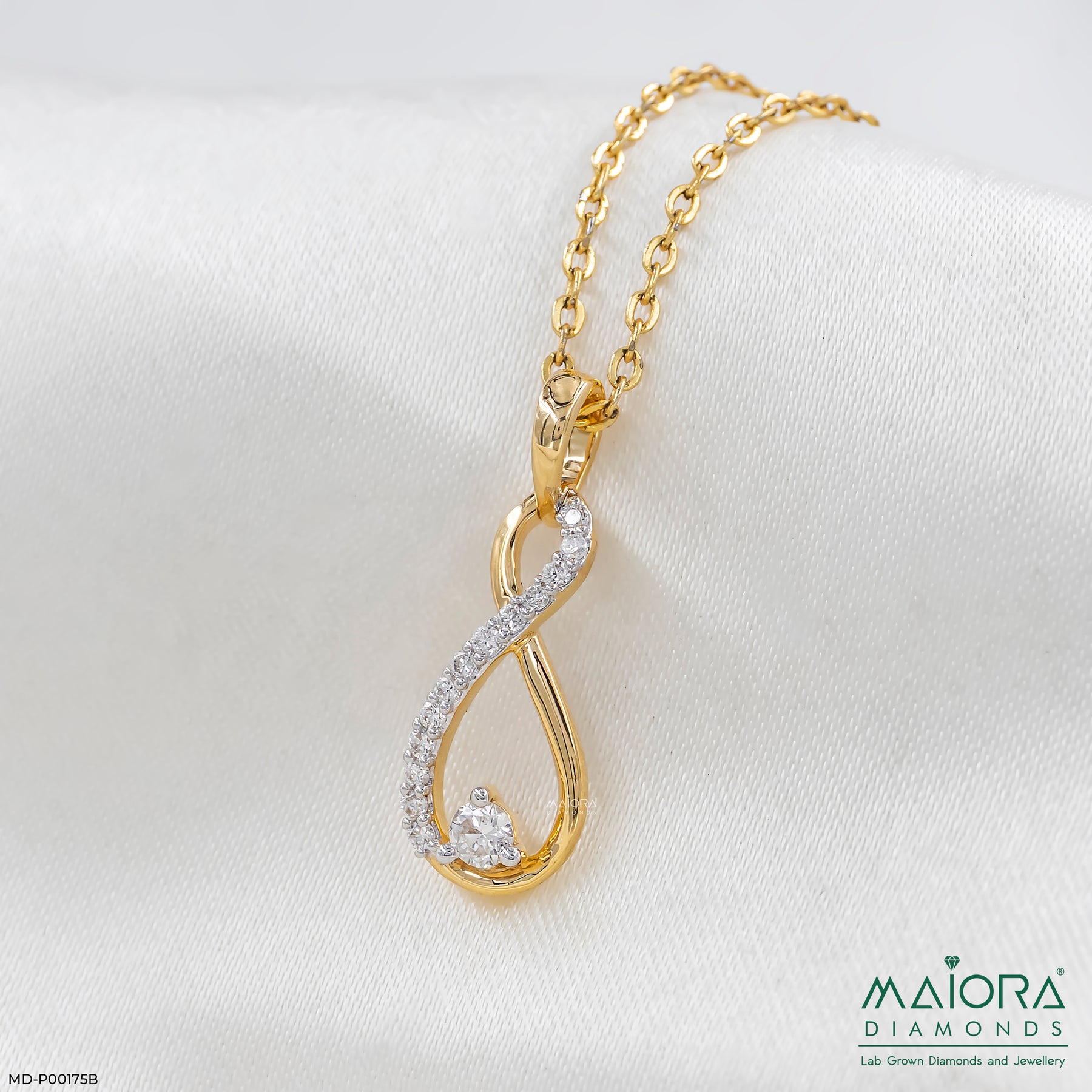 Infinity Essence Pendant 9K Yellow Gold