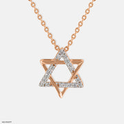 Shooting Star Diamond Pendant 18K Rose Gold