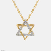 Shooting Star Diamond Pendant 14K Yellow Gold