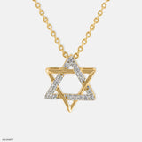 Shooting Star Diamond Pendant 14K Rose Gold