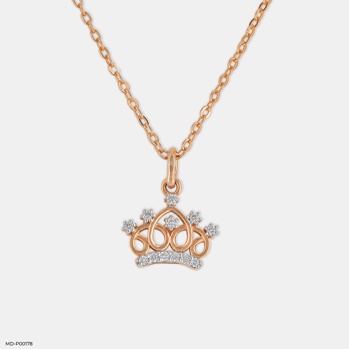 0.15 Carat Royal Tiara Lab Diamond Pendant