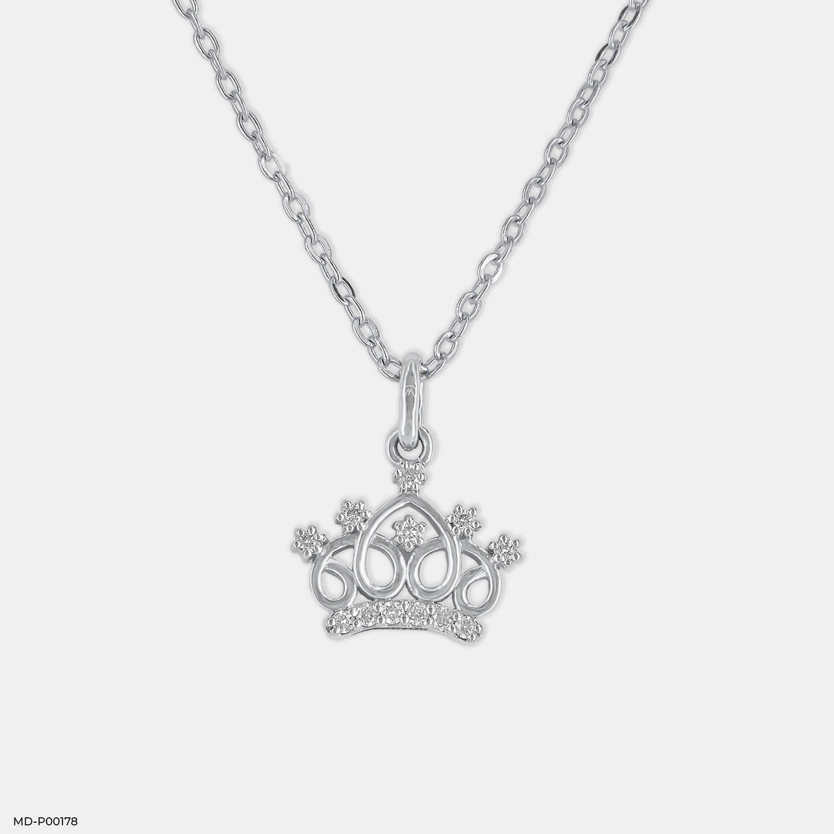 0.15 Carat Royal Tiara Lab Diamond Pendant