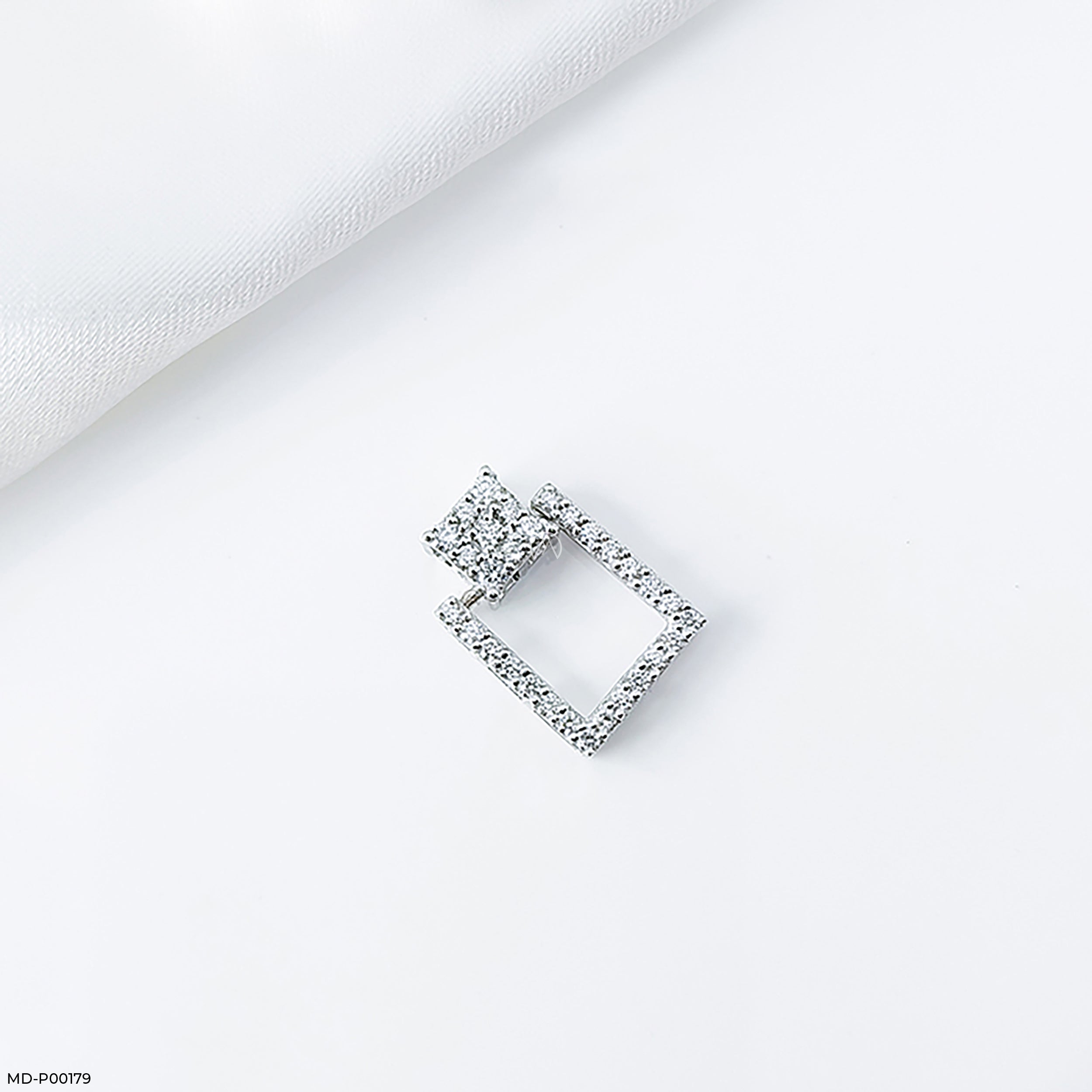 Cubic Diamond Pendants 9K Yellow Gold
