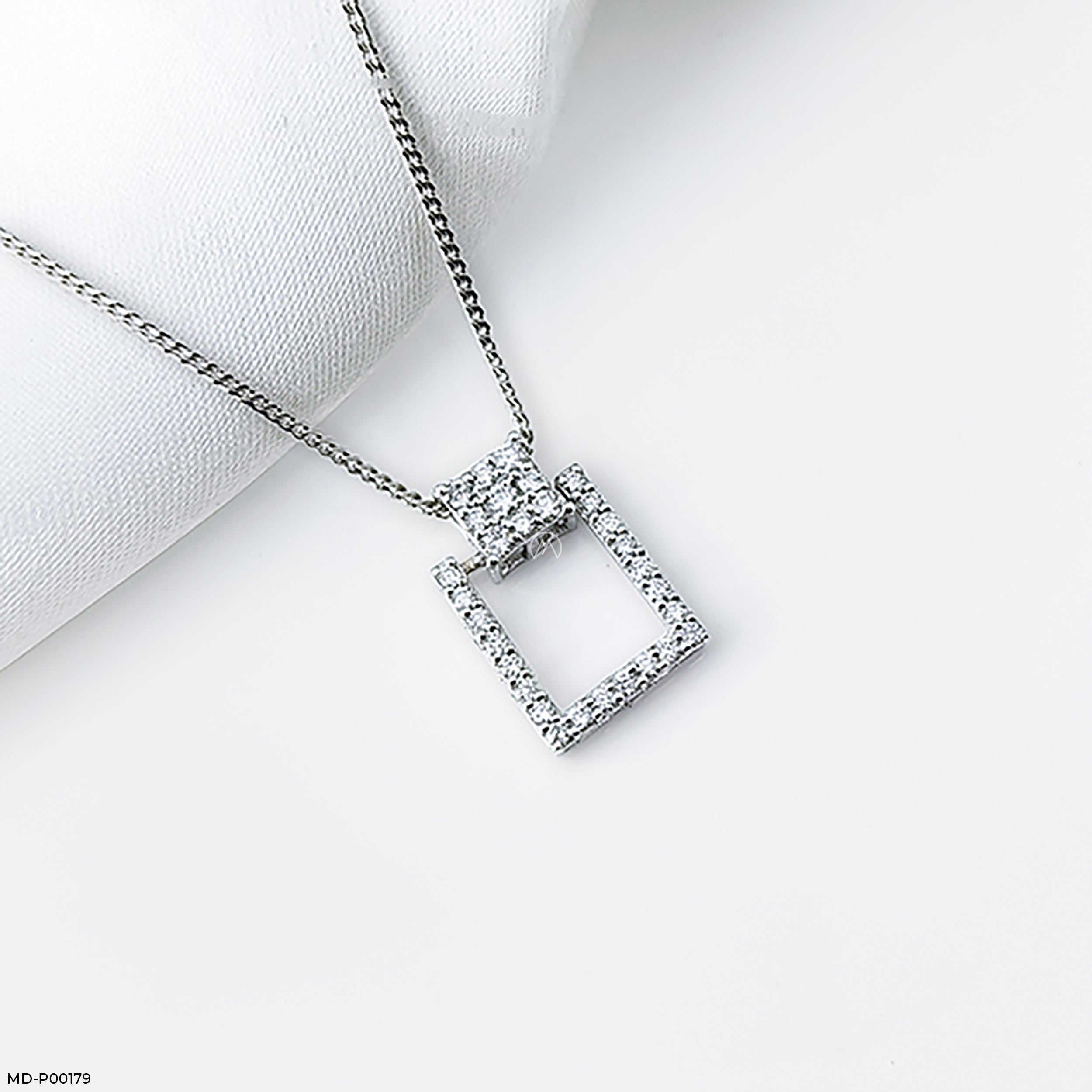 Cubic Diamond Pendants Platinum 950