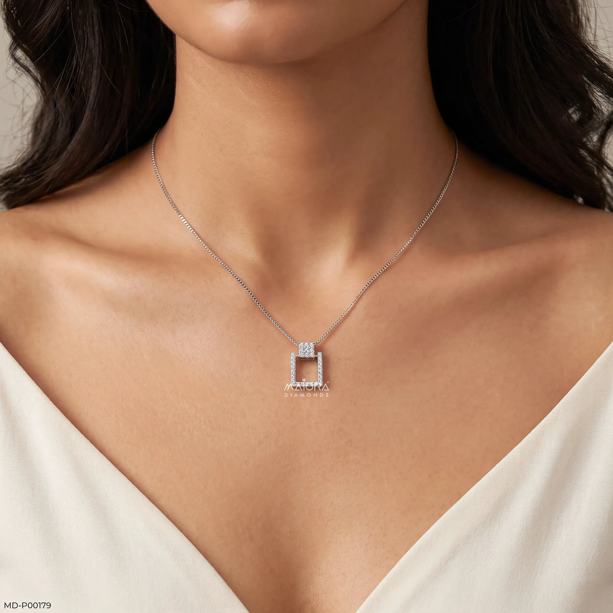 Cubic Diamond Pendants