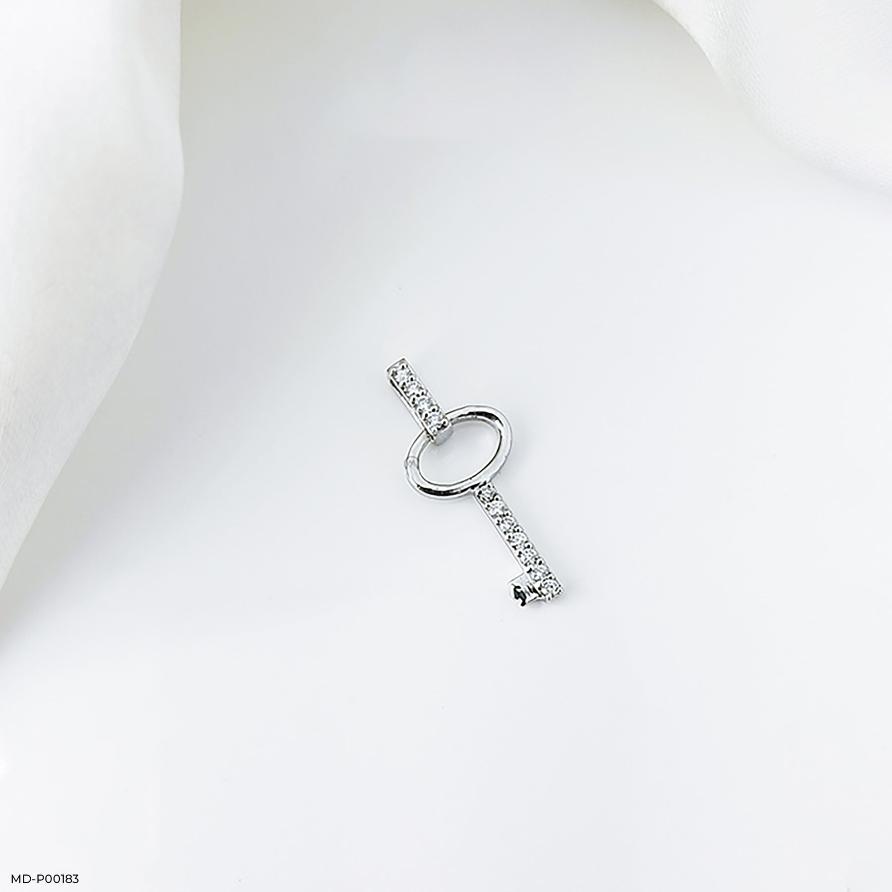 Key Diamond Pendants 14K Yellow Gold