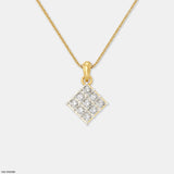 Celestia Tile Pendant 14K Rose Gold